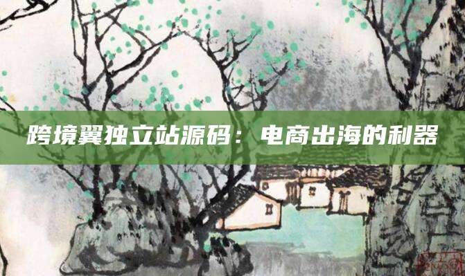 跨境翼独立站源码：电商出海的利器